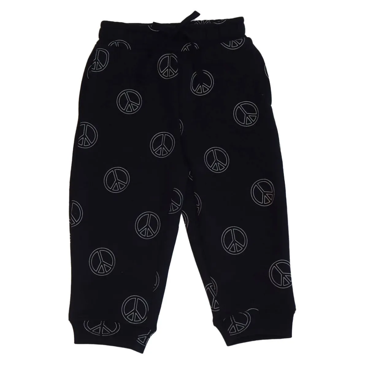 All Over Peace Sign Oversized Jogger