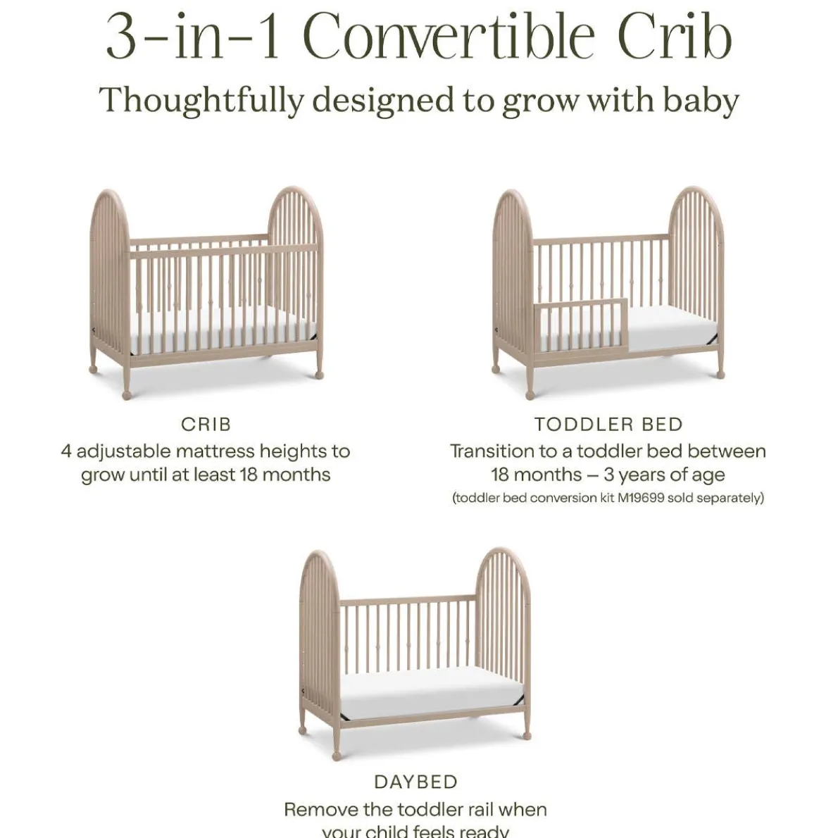 Alouette 3-in-1 Crib