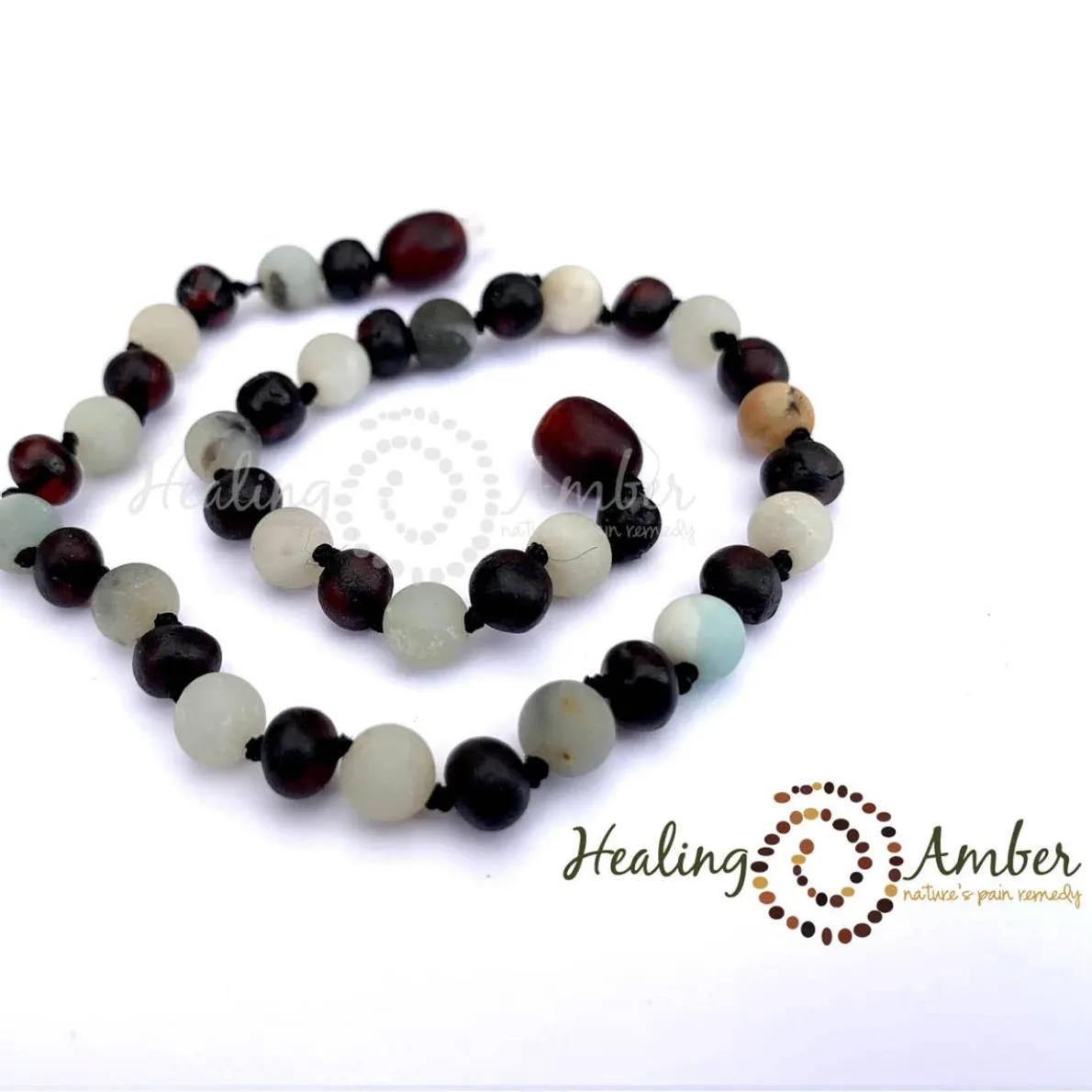 Amber Gemstone Necklace 11"