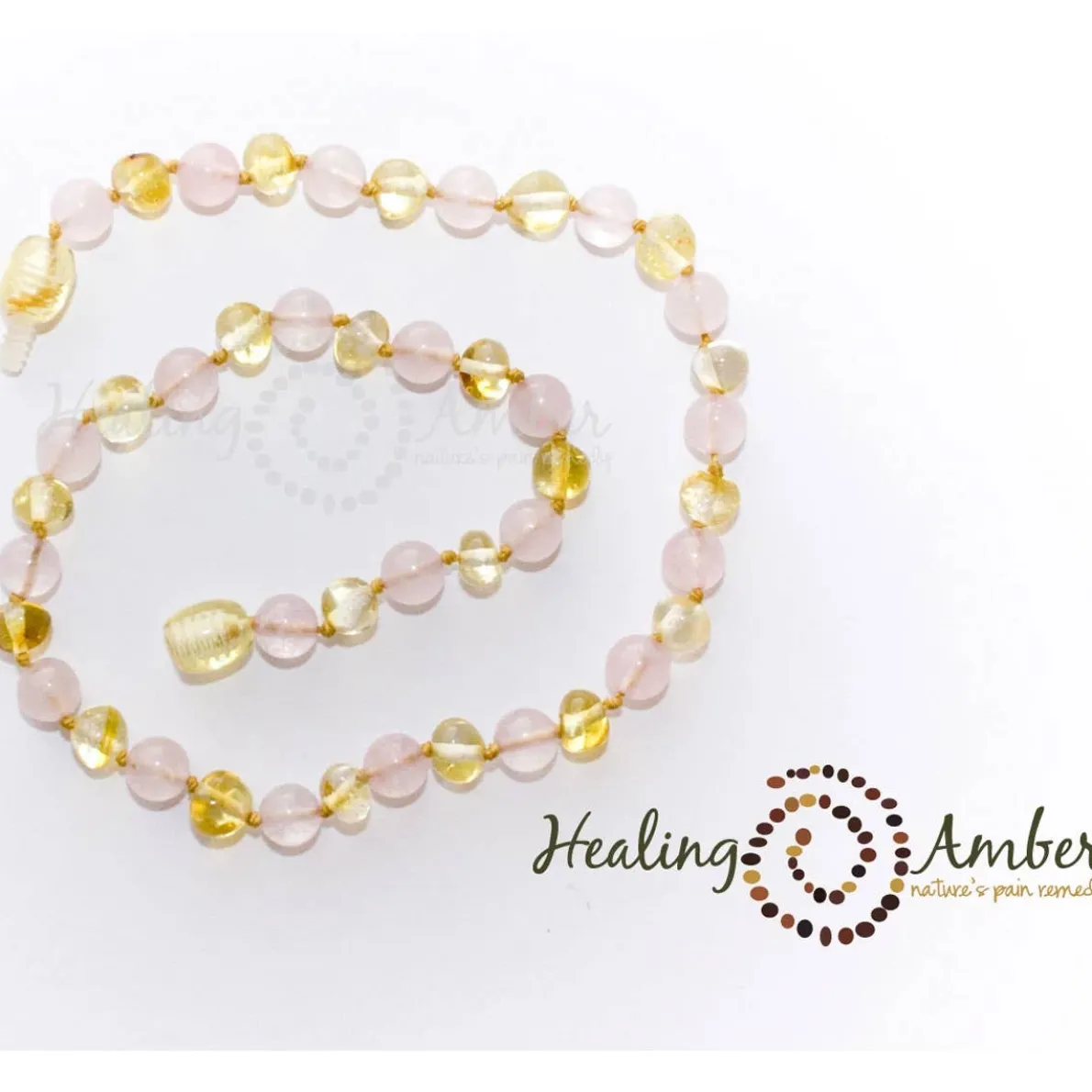 Amber Gemstone Necklace 13"