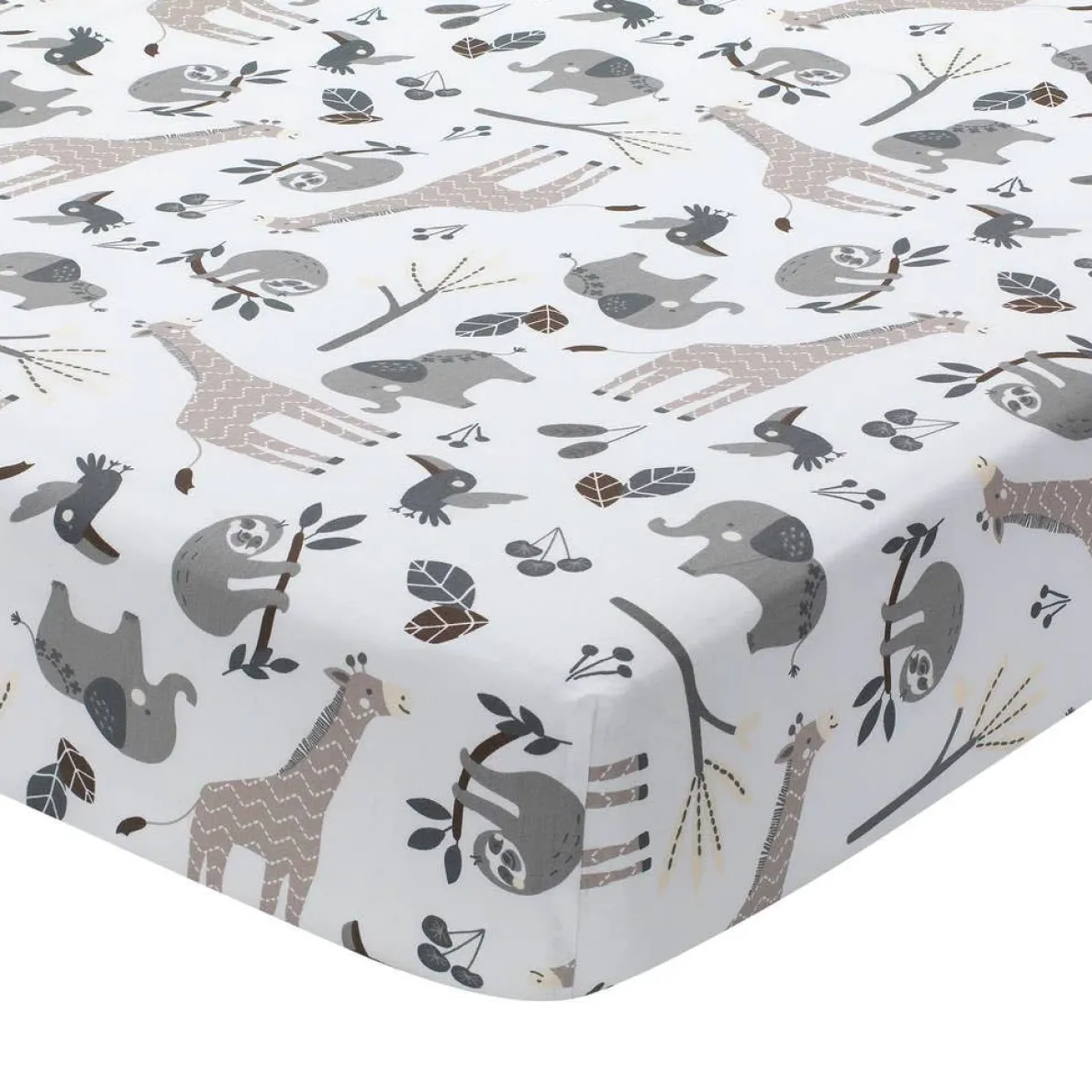 Baby Jungle Crib Sheet