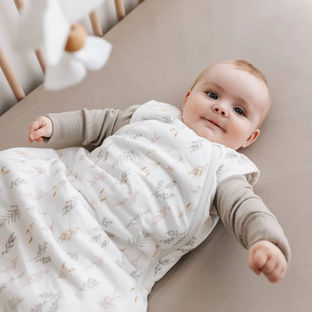 Bamboo Quilted Sleep Bag Print (1.0 TOG)