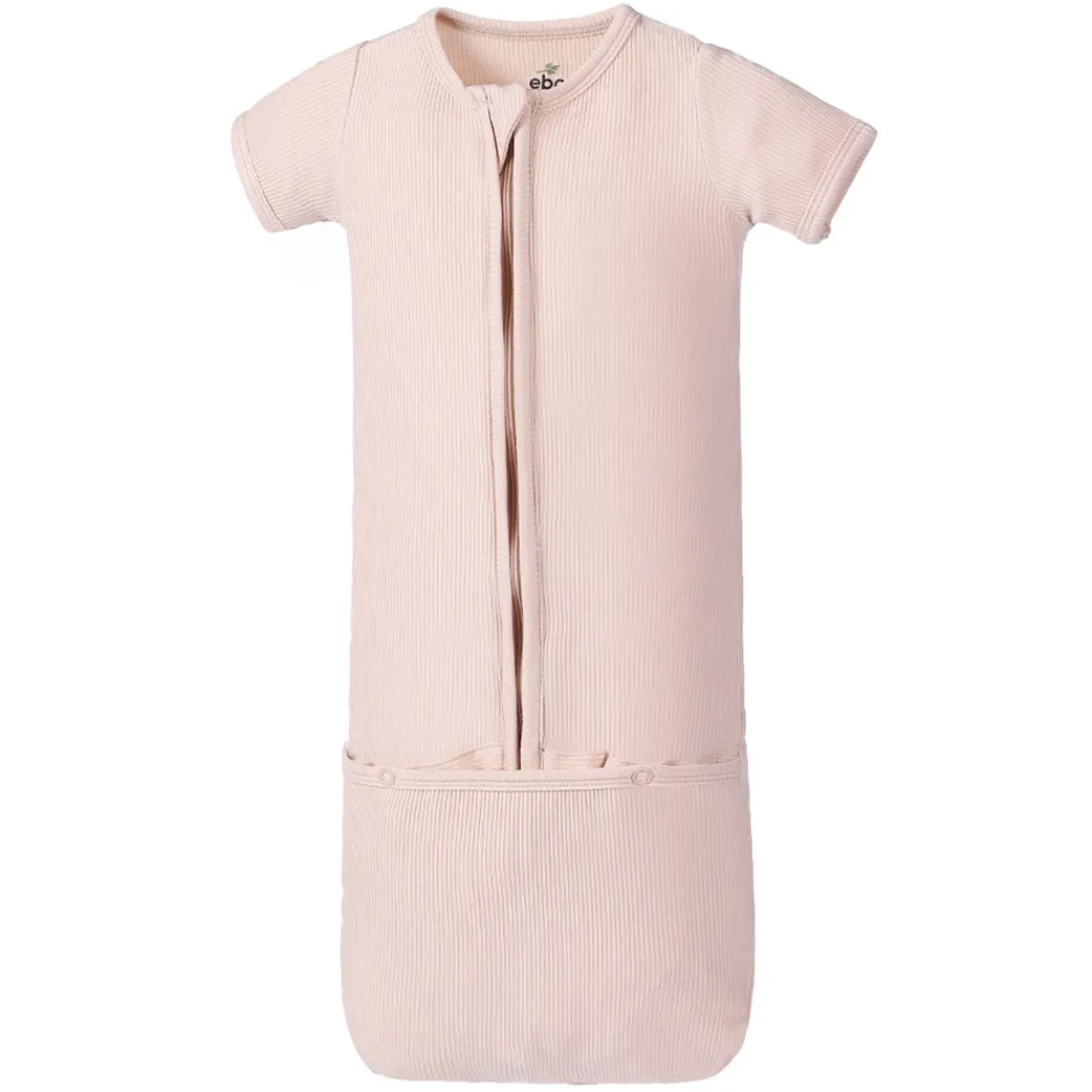 Bamboo Ribbed Short Sleeve Convertible Gown