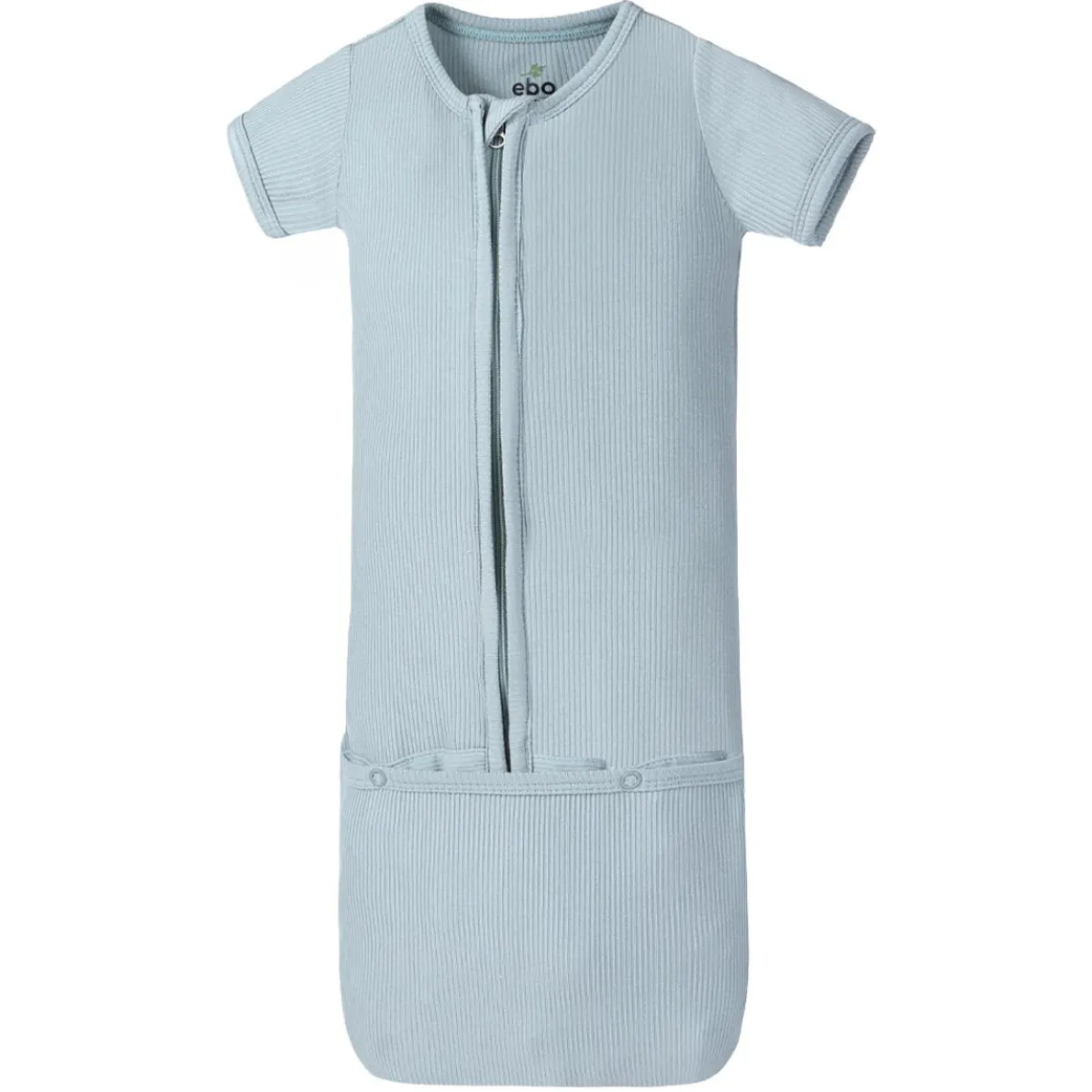 Bamboo Ribbed Short Sleeve Convertible Gown