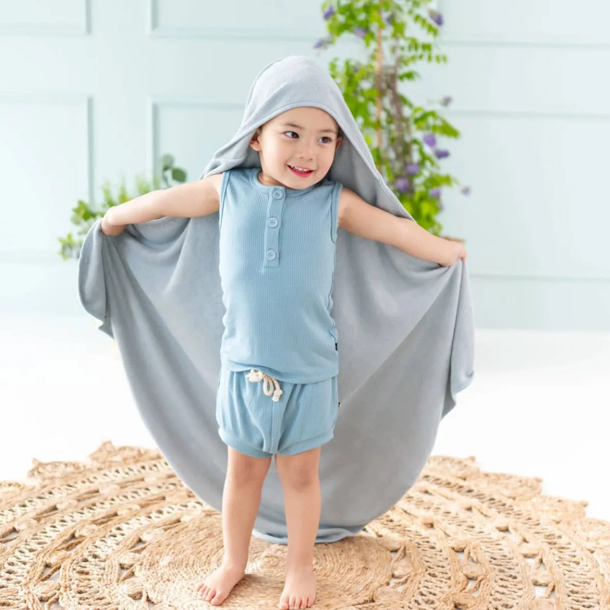 Bamboo Terry Hooded Infant Bath Towel