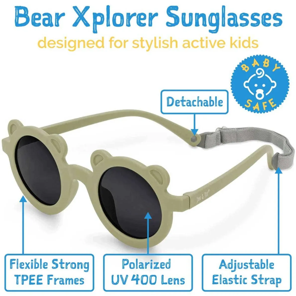 Bear Polarized Kids Sunglasses