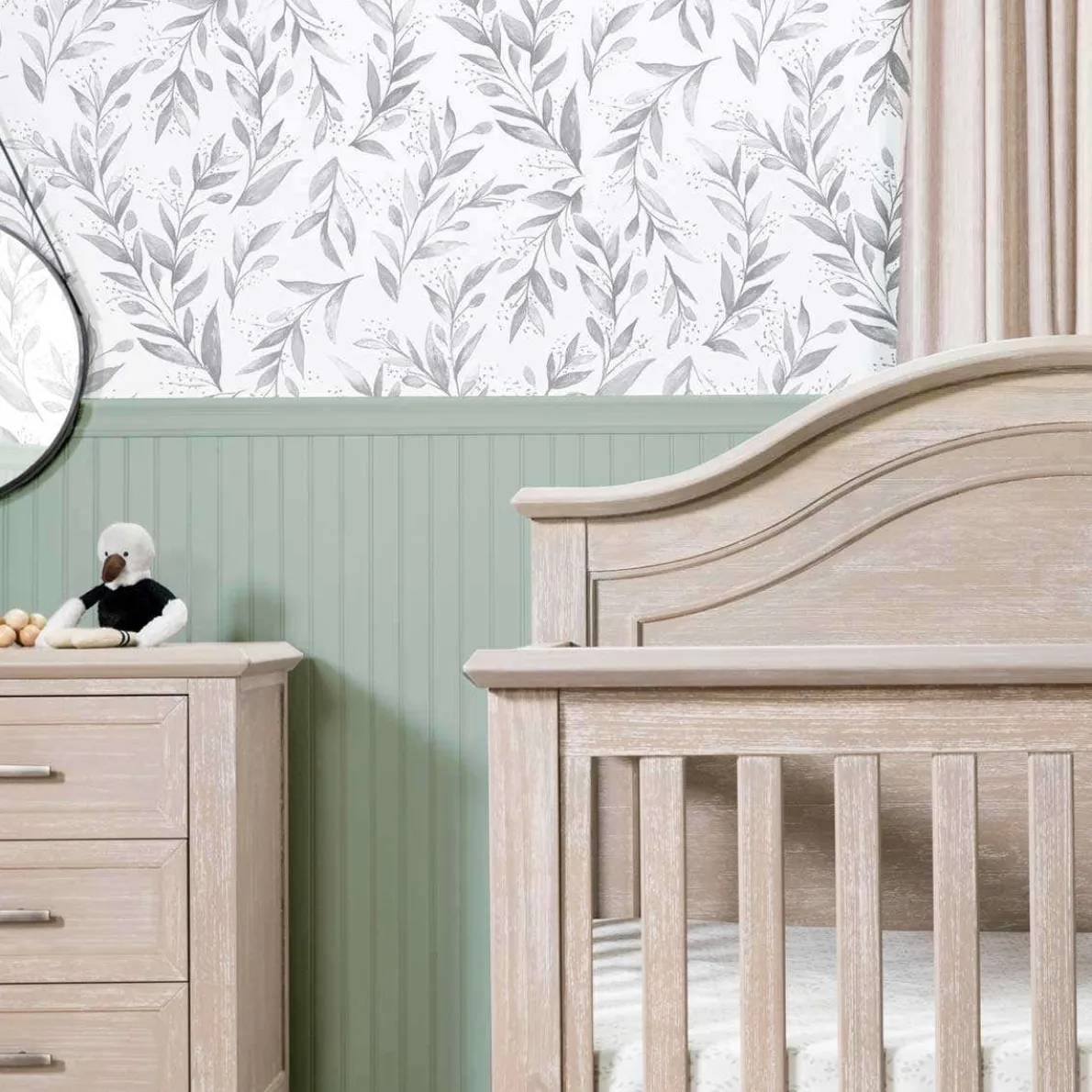 Beckett Curved Top 4-in-1 Crib (Rustic)