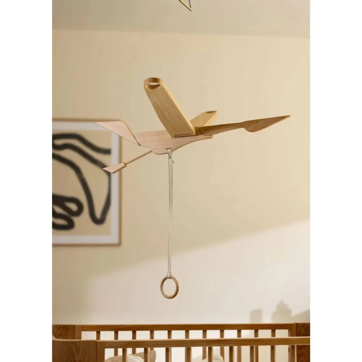 Bird Wooden Ceiling Mobile