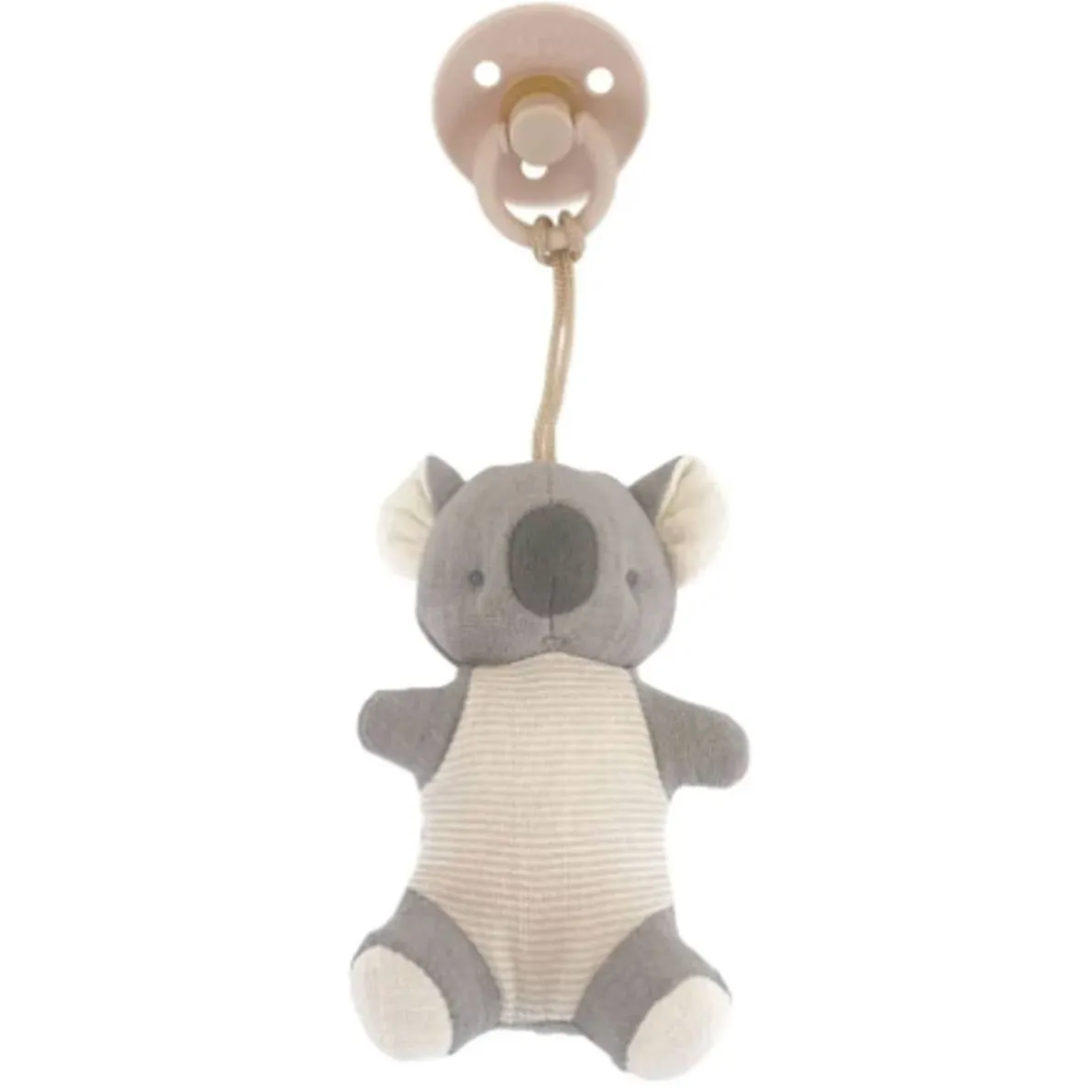 Bitzy Pal Natural Rubber + Stuffed Animal