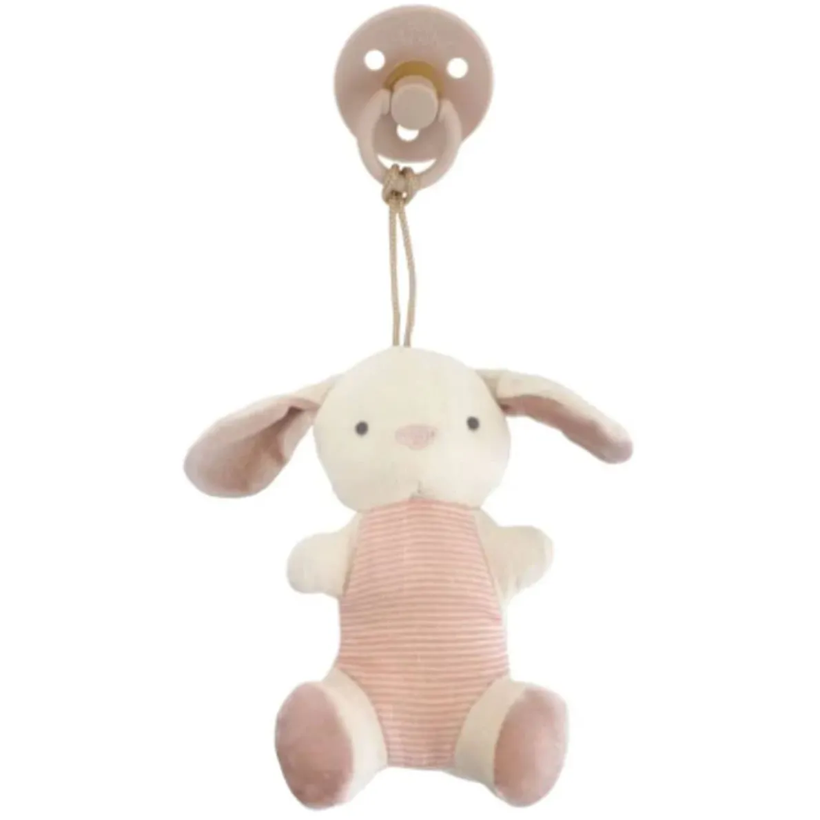 Bitzy Pal Natural Rubber + Stuffed Animal