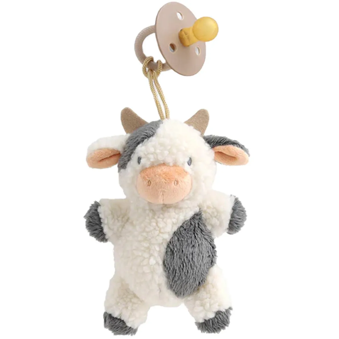 Bitzy Pal Natural Rubber + Stuffed Animal