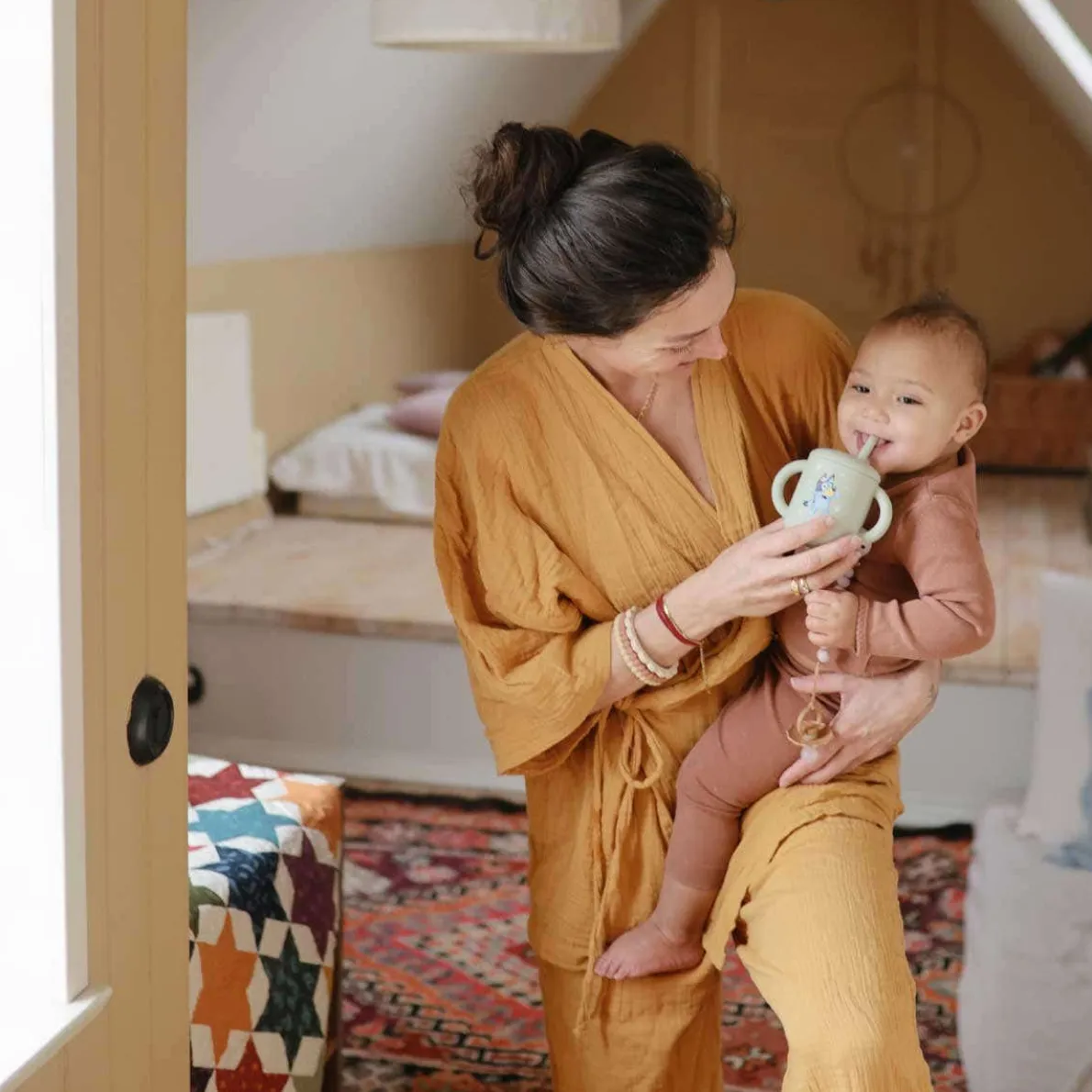 Bluey Silicone Straw Cup