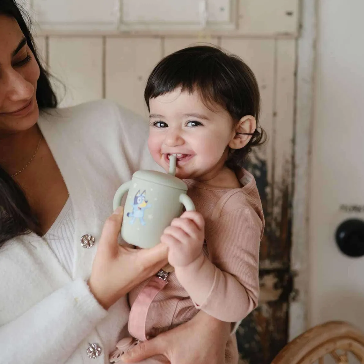 Bluey Silicone Straw Cup