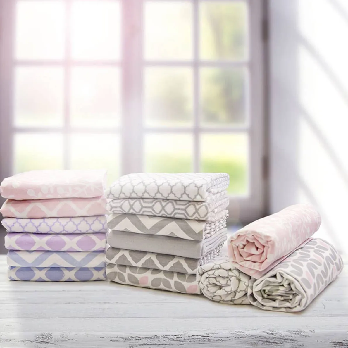 Change Pad Cover Flannel with Slits (Print)