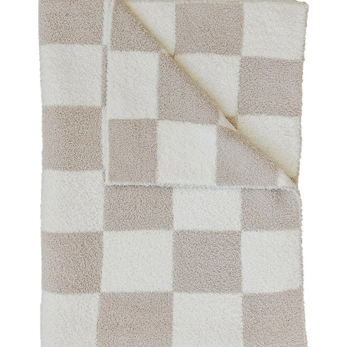 Checkered Plush Baby Blanket