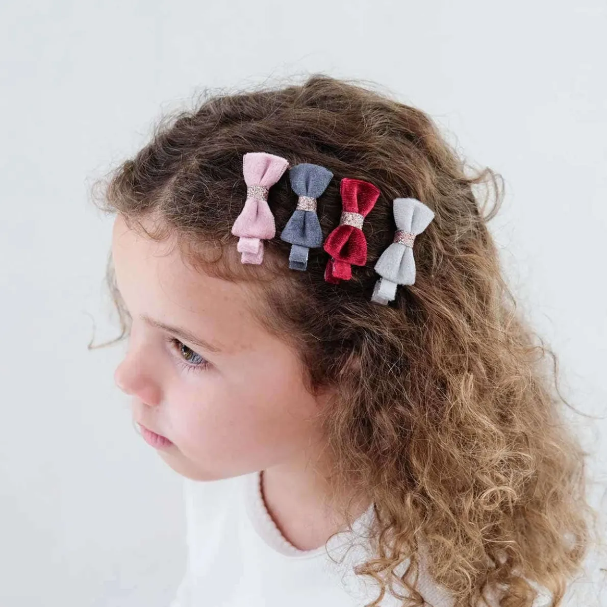 Christmas Velvet Bow Clips