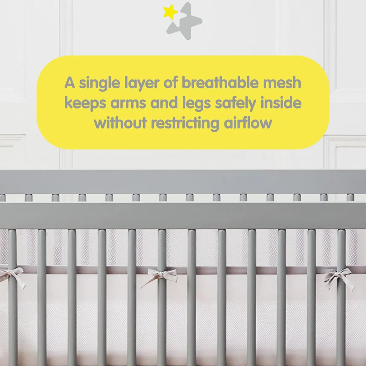 Classic Mesh Crib Liner (Print)