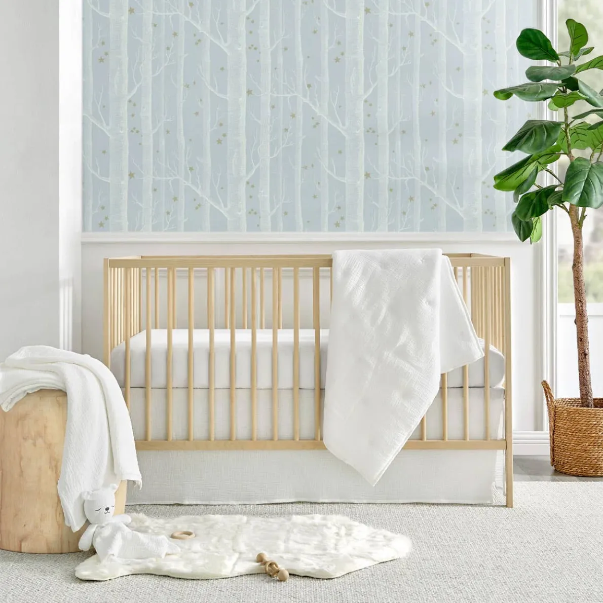 Cloud Muslin 5 Piece Crib Set