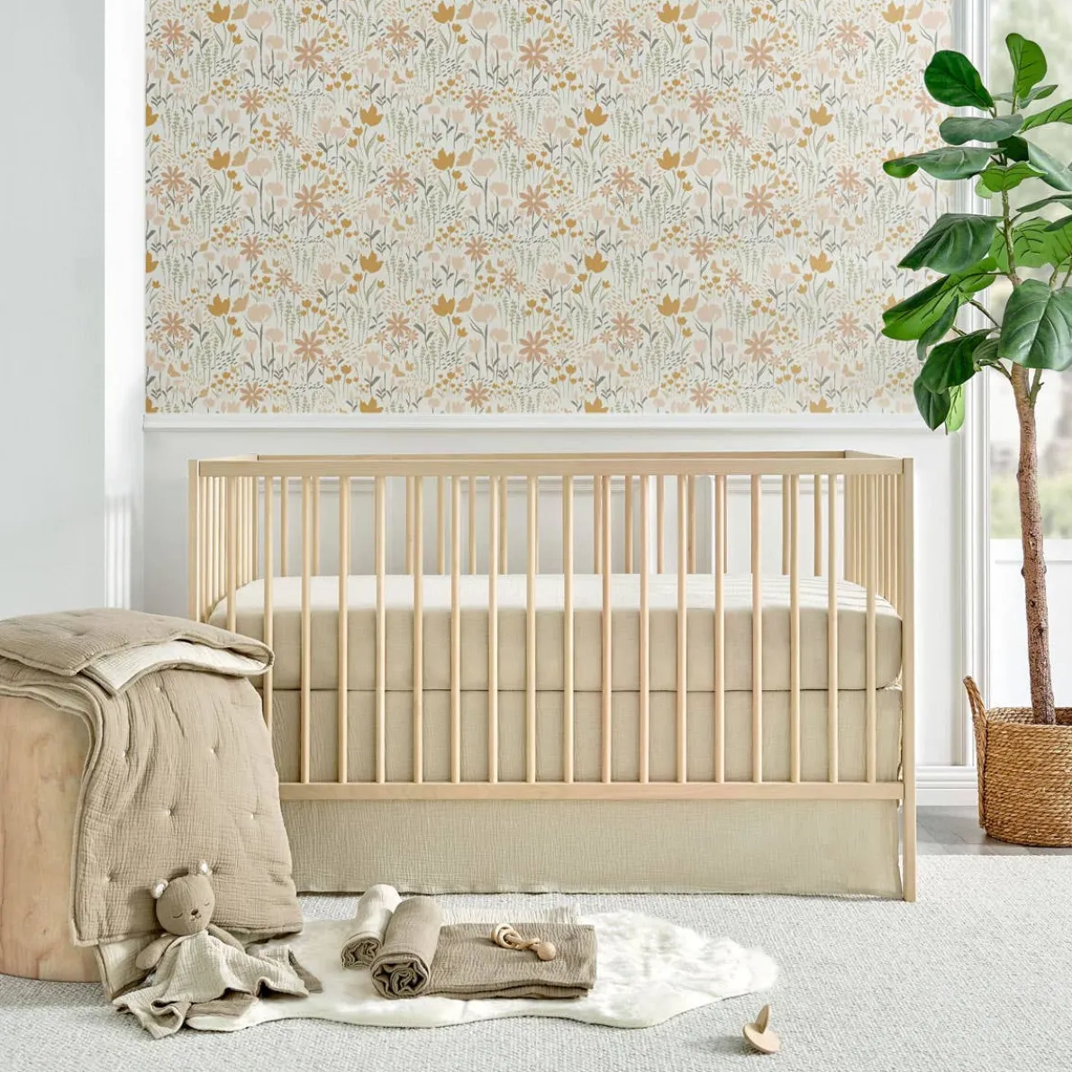 Cloud Muslin 5 Piece Crib Set