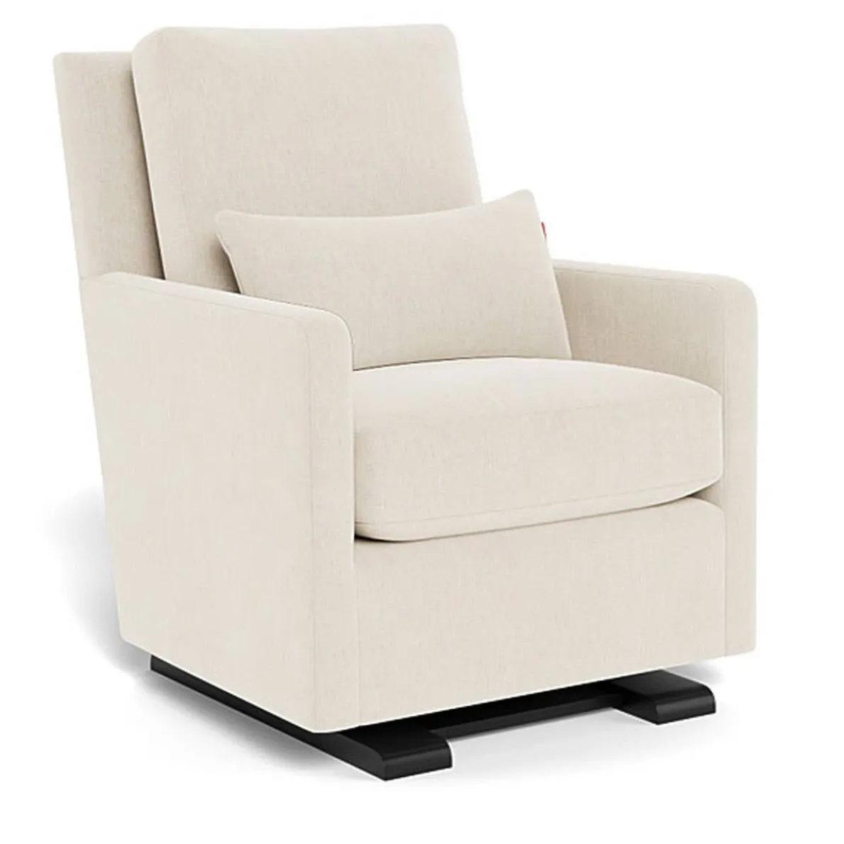 Como Glider - Fabric with Espresso Base