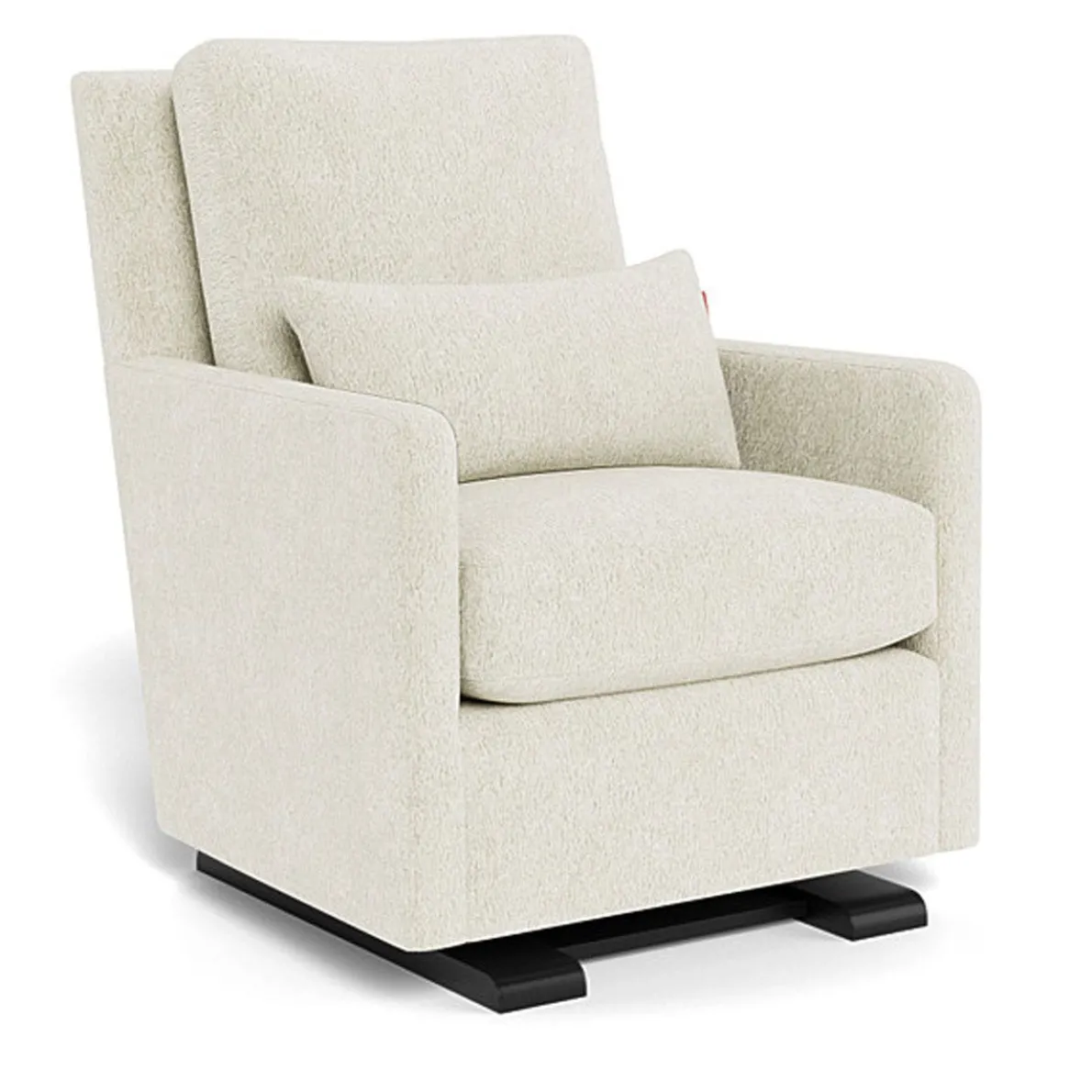 Como Glider - Faux Sheepskin with Espresso Base