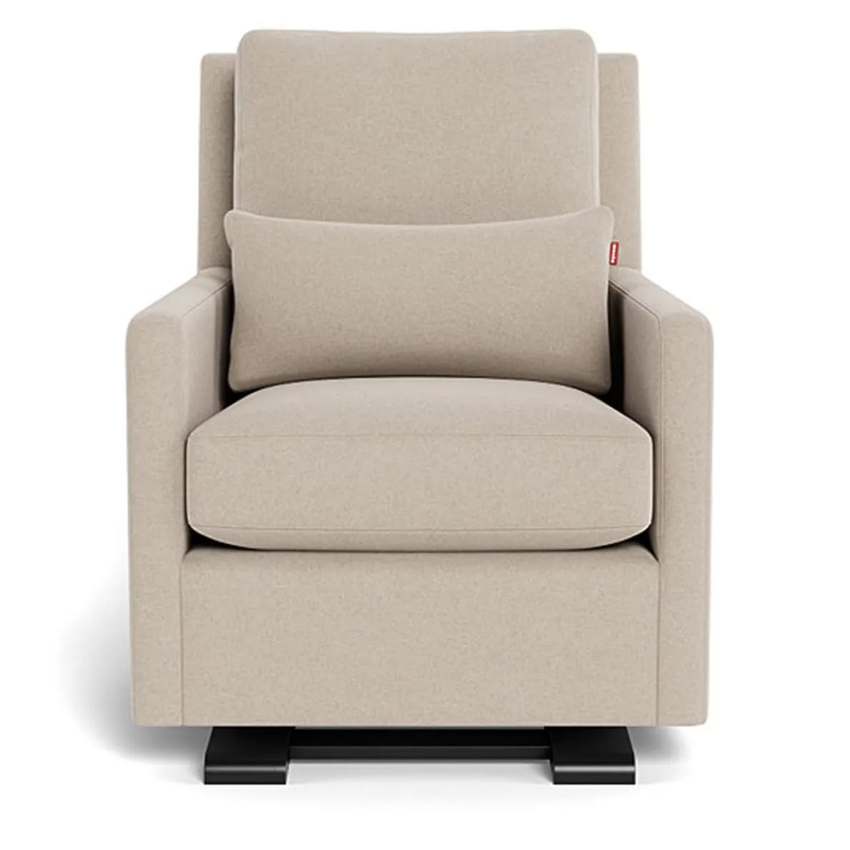 Como Glider - Wool Fabric with Espresso Base