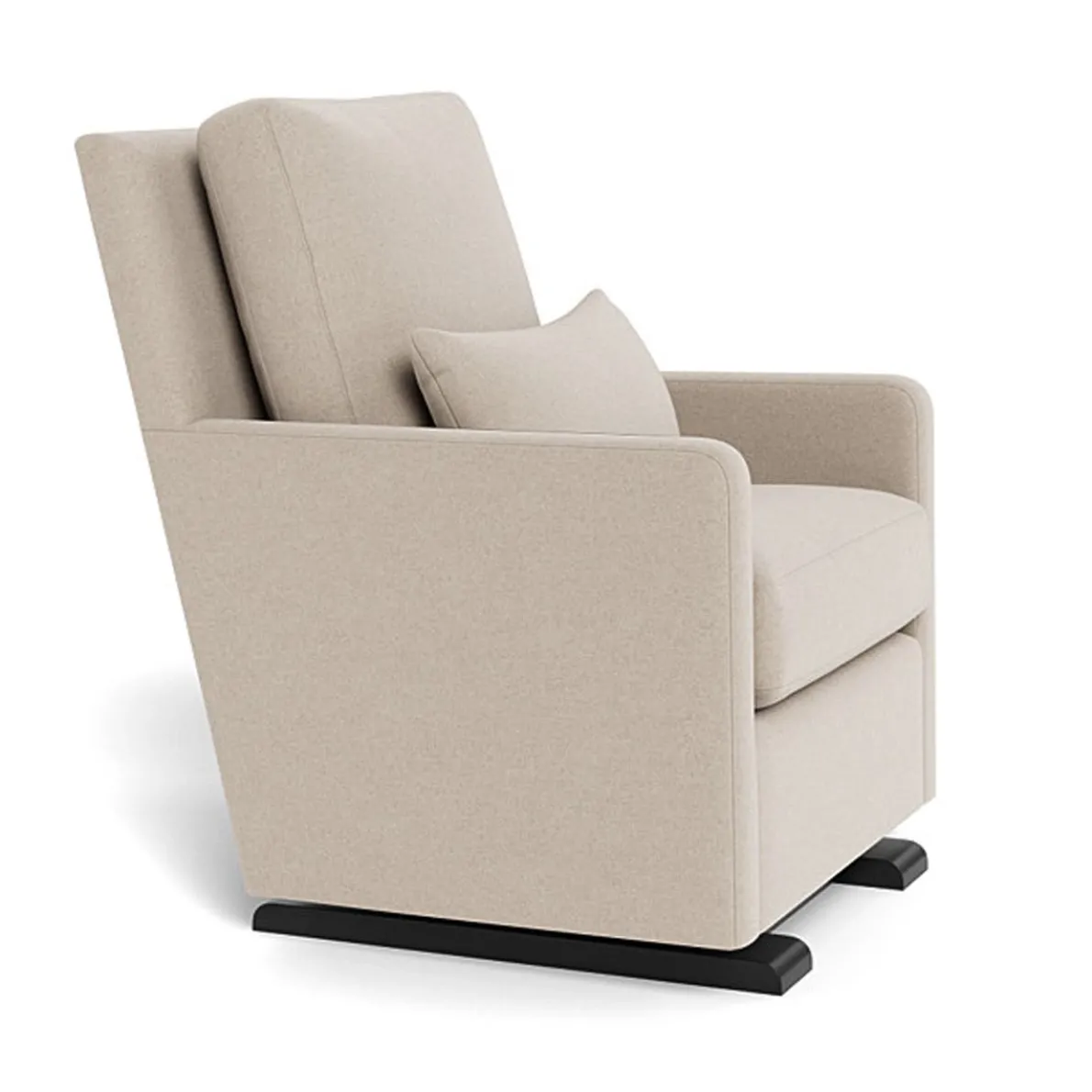 Como Glider - Wool Fabric with Espresso Base