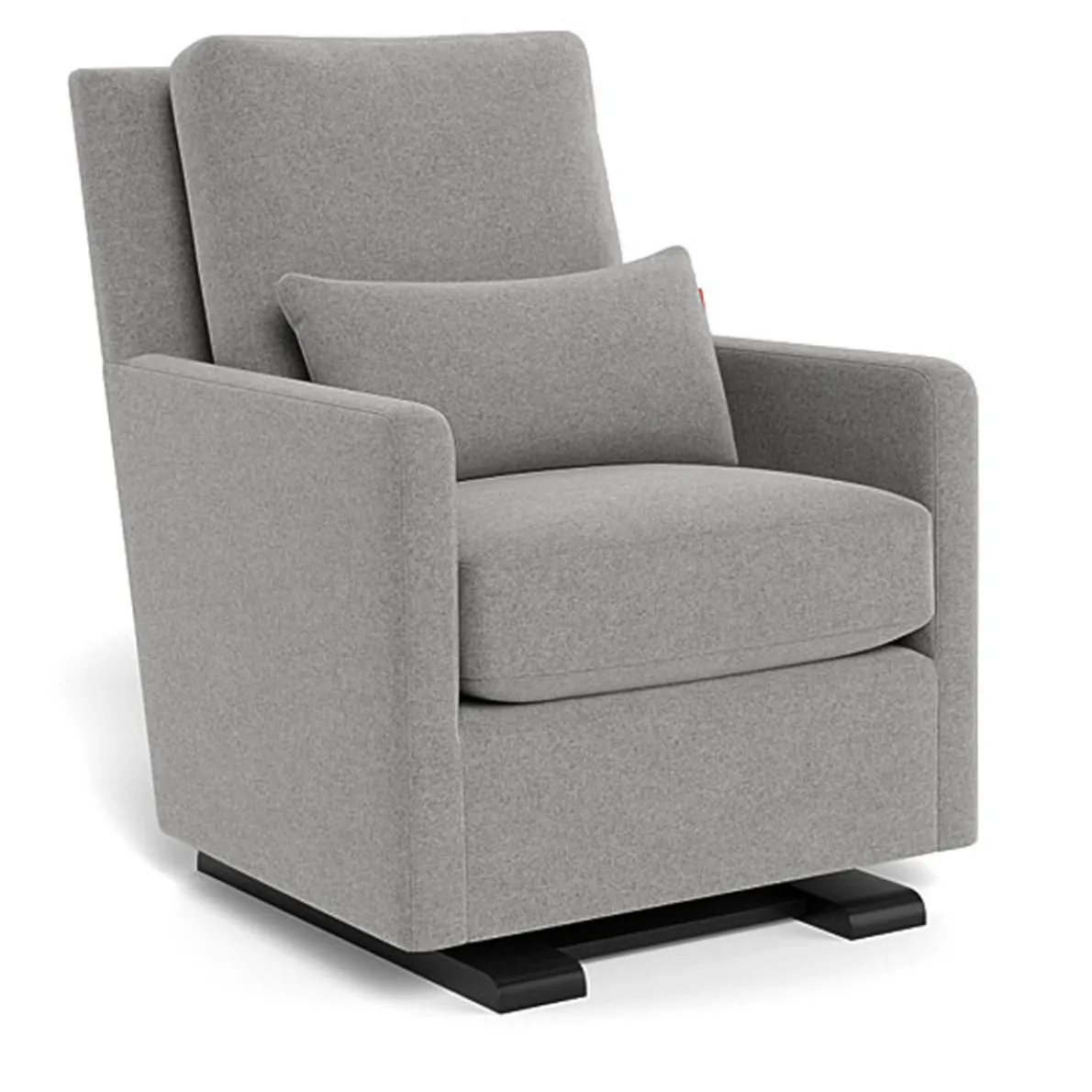 Como Glider - Wool Fabric with Espresso Base