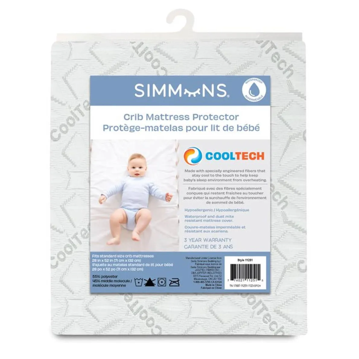 Cool Tech Crib Waterproof Mattress Protector
