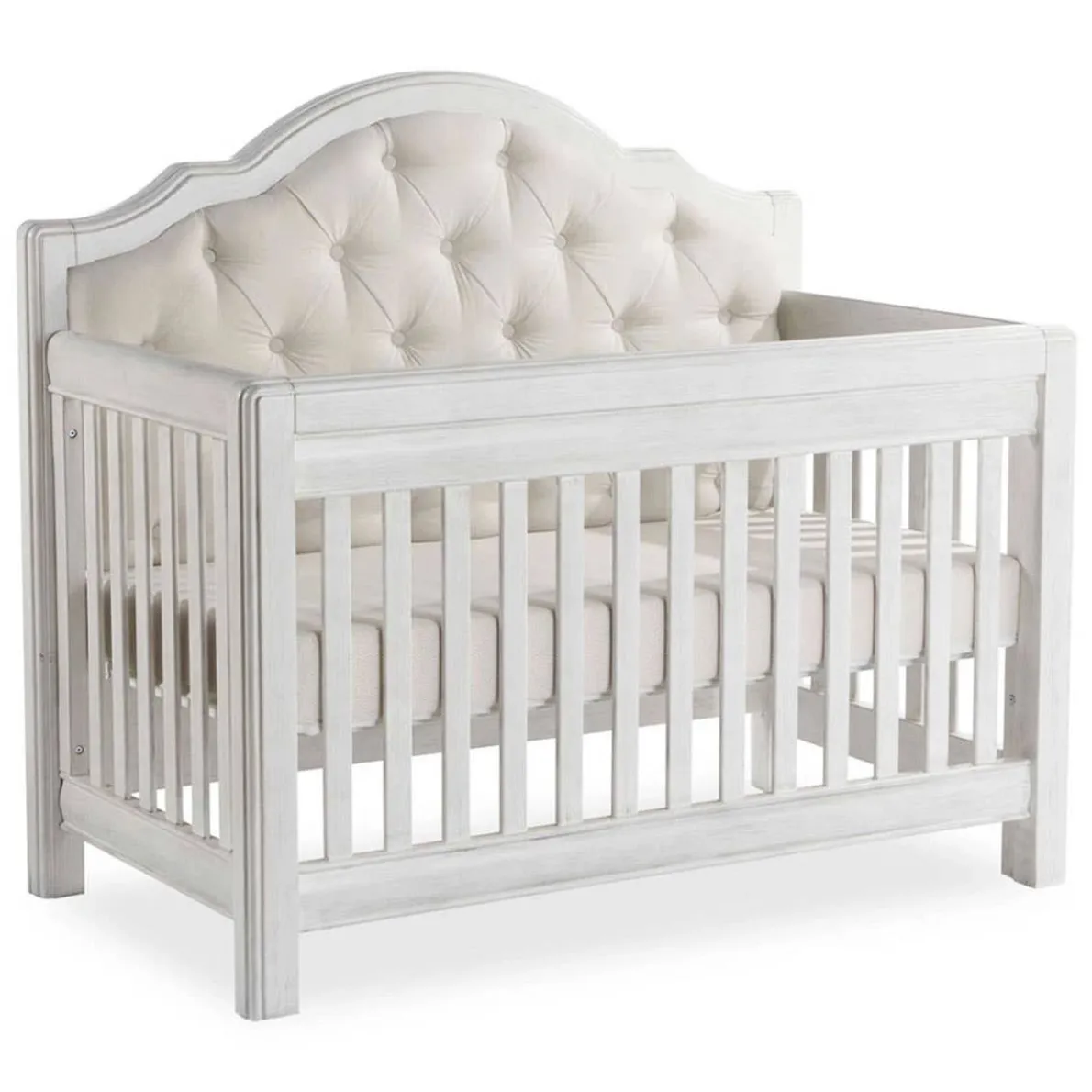 Cristallo Crib with Fabric Panel