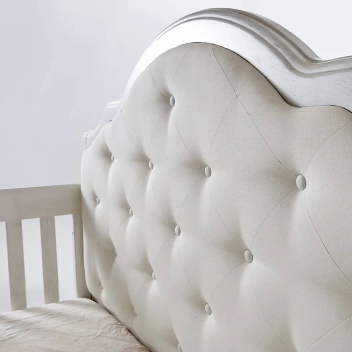 Cristallo Crib with Fabric Panel