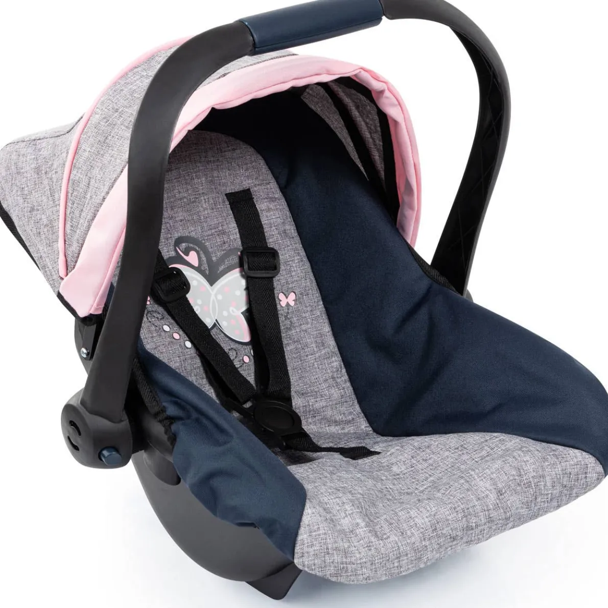 Deluxe Doll Car Seat with Canopy