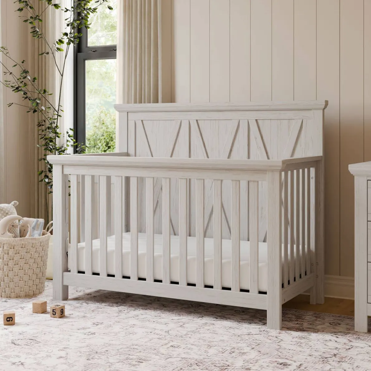 Emory Farmhouse 4-in-1 Crib