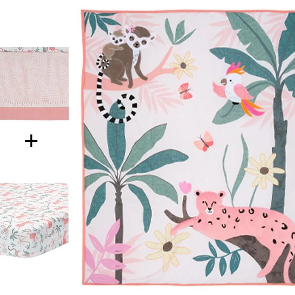 Enchanted Safari 3 Piece Crib Set