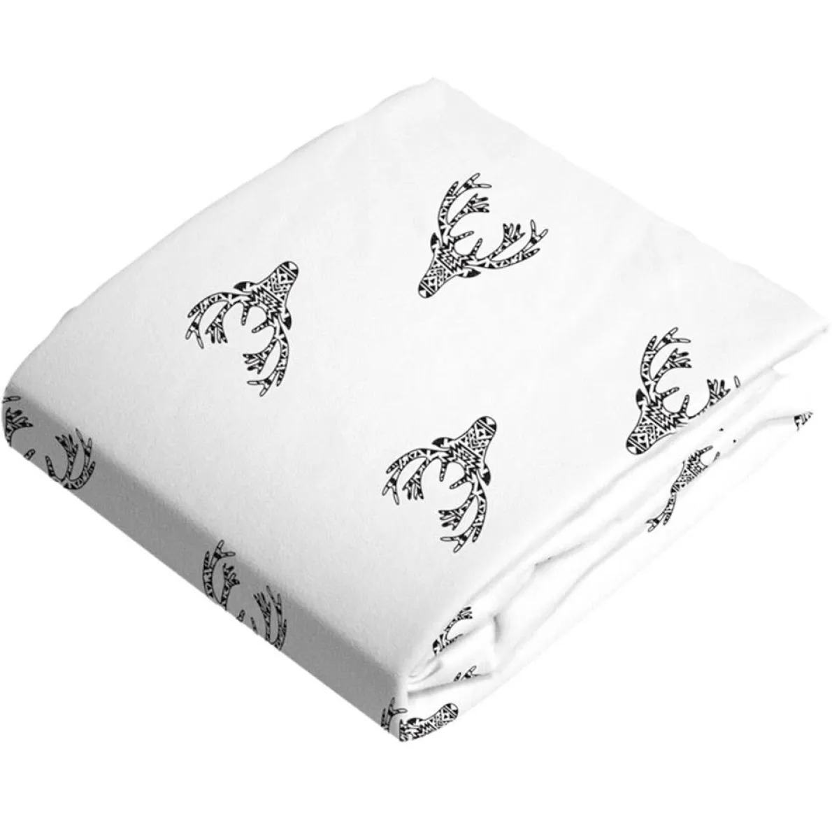 Fitted Crib Sheet Flannel (Print)