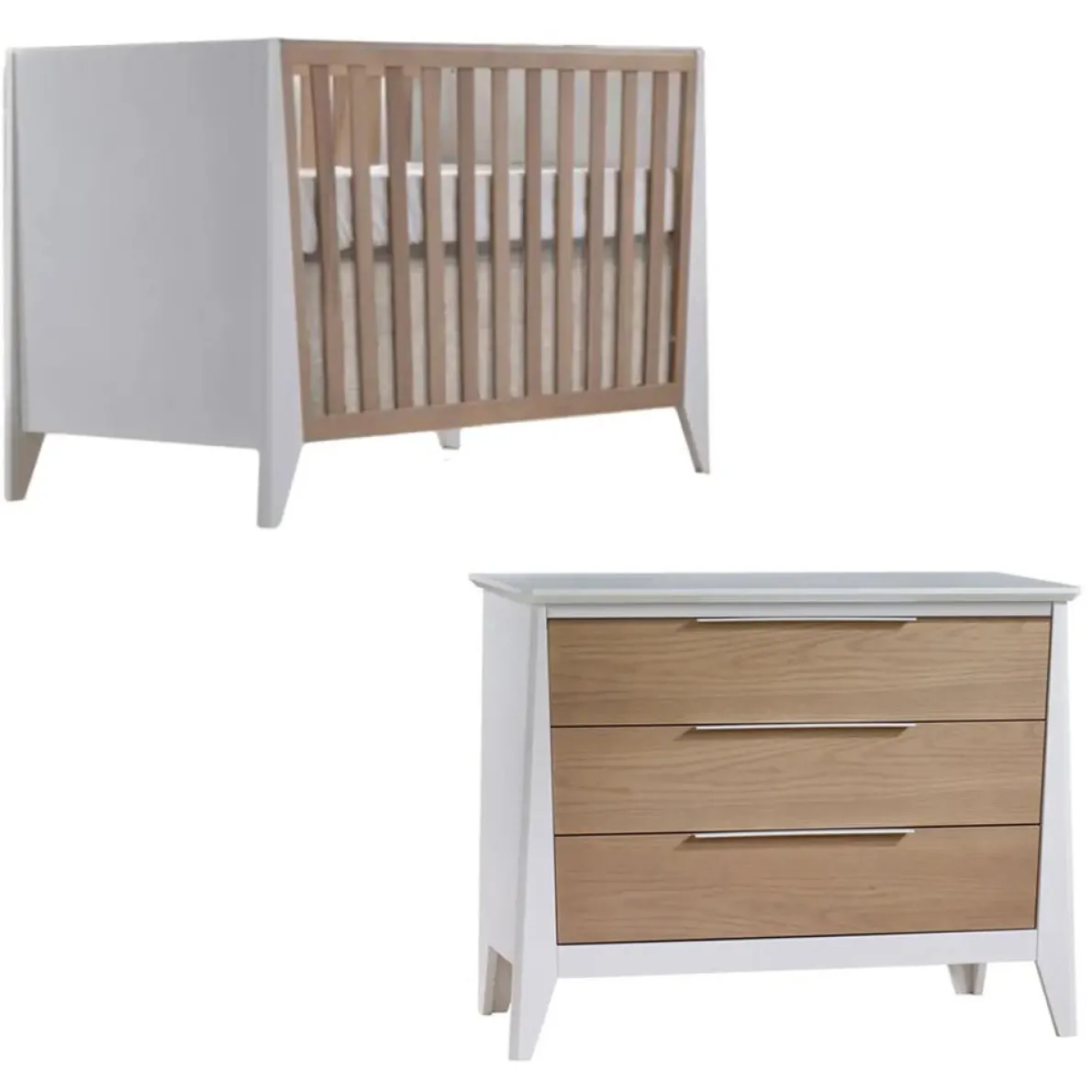 Flexx Classic Crib + Flexx 3 Drawer Dresser XL