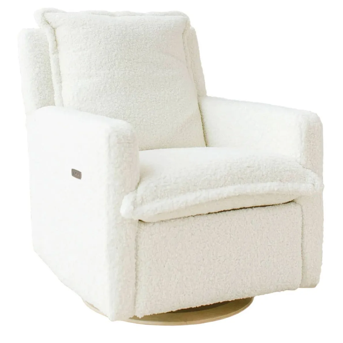 Flynn Swivel Glider with Power Recline Wood Base (Grade D)