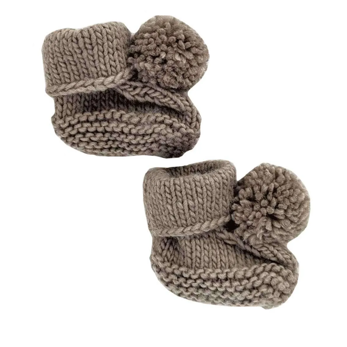 Garter Stitch Baby Booties