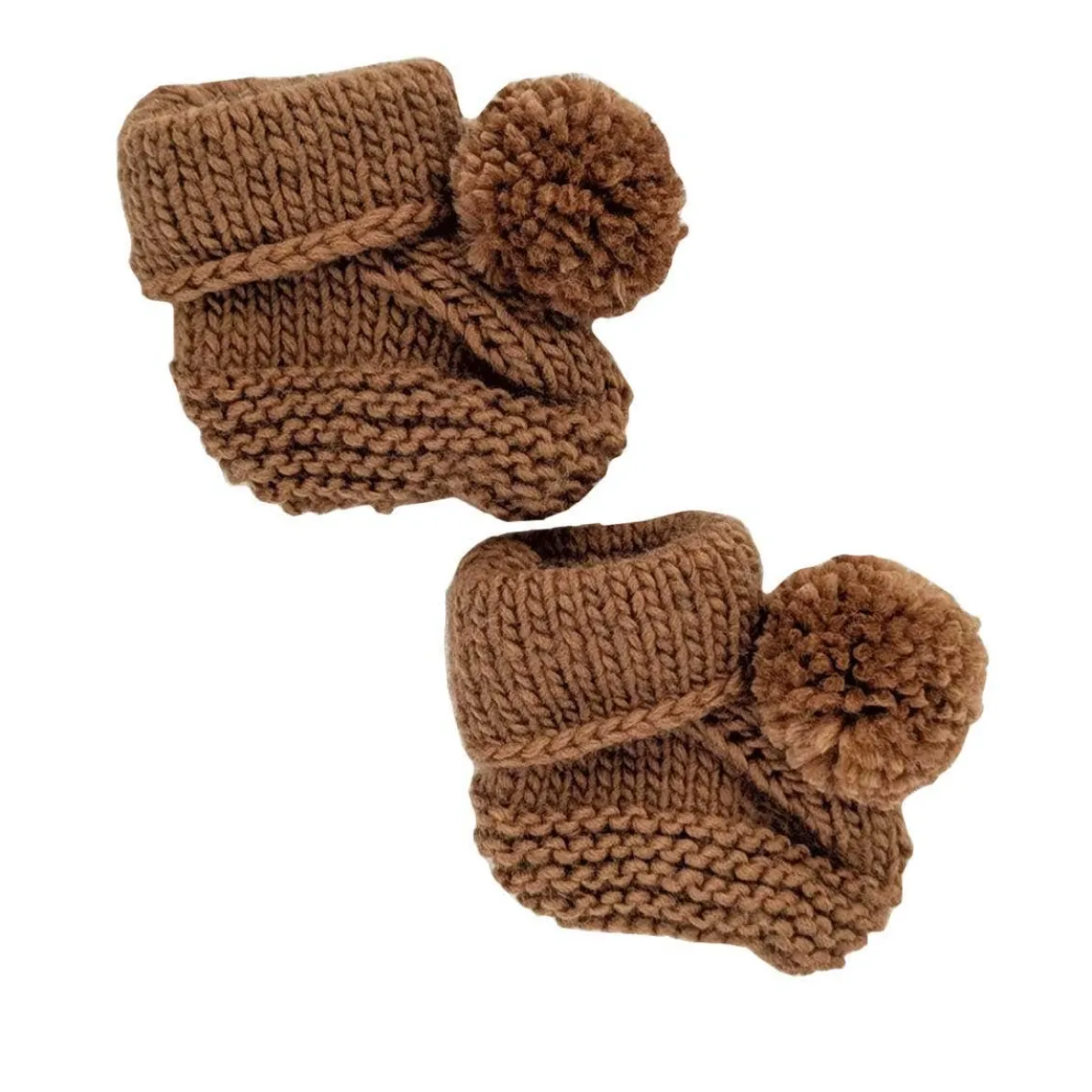 Garter Stitch Baby Booties