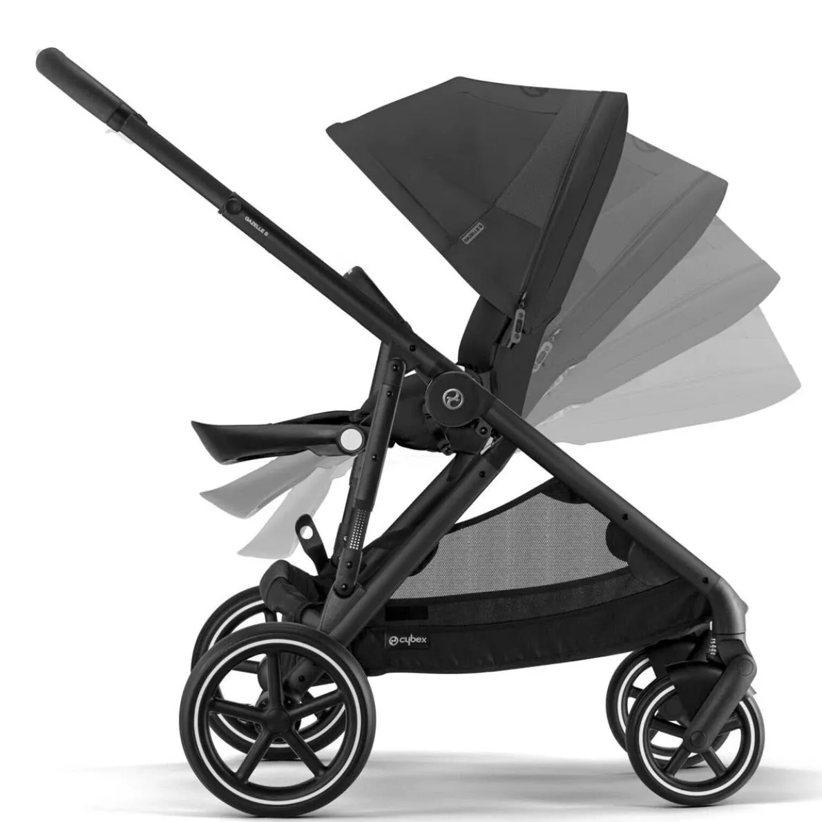 Gazelle S Stroller - Black/Moon Black