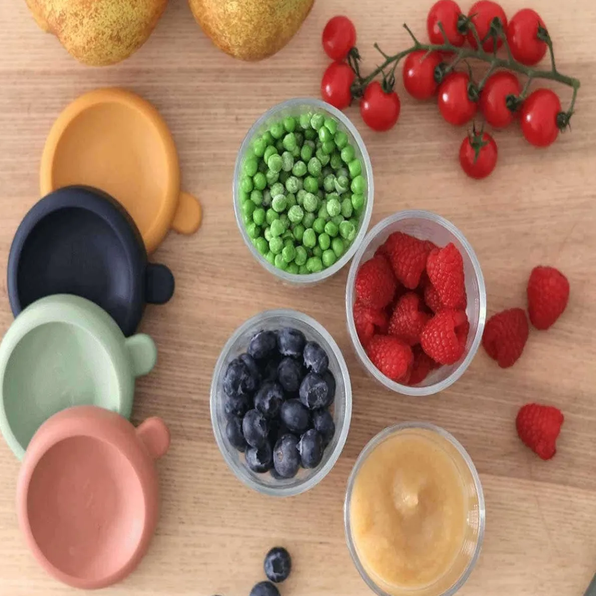 Glass Food Jars (8 oz, 4 Pack)