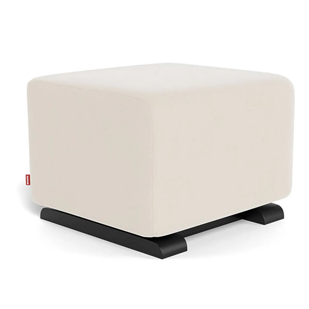 Gliding Ottoman - European Fabric with Espresso Base