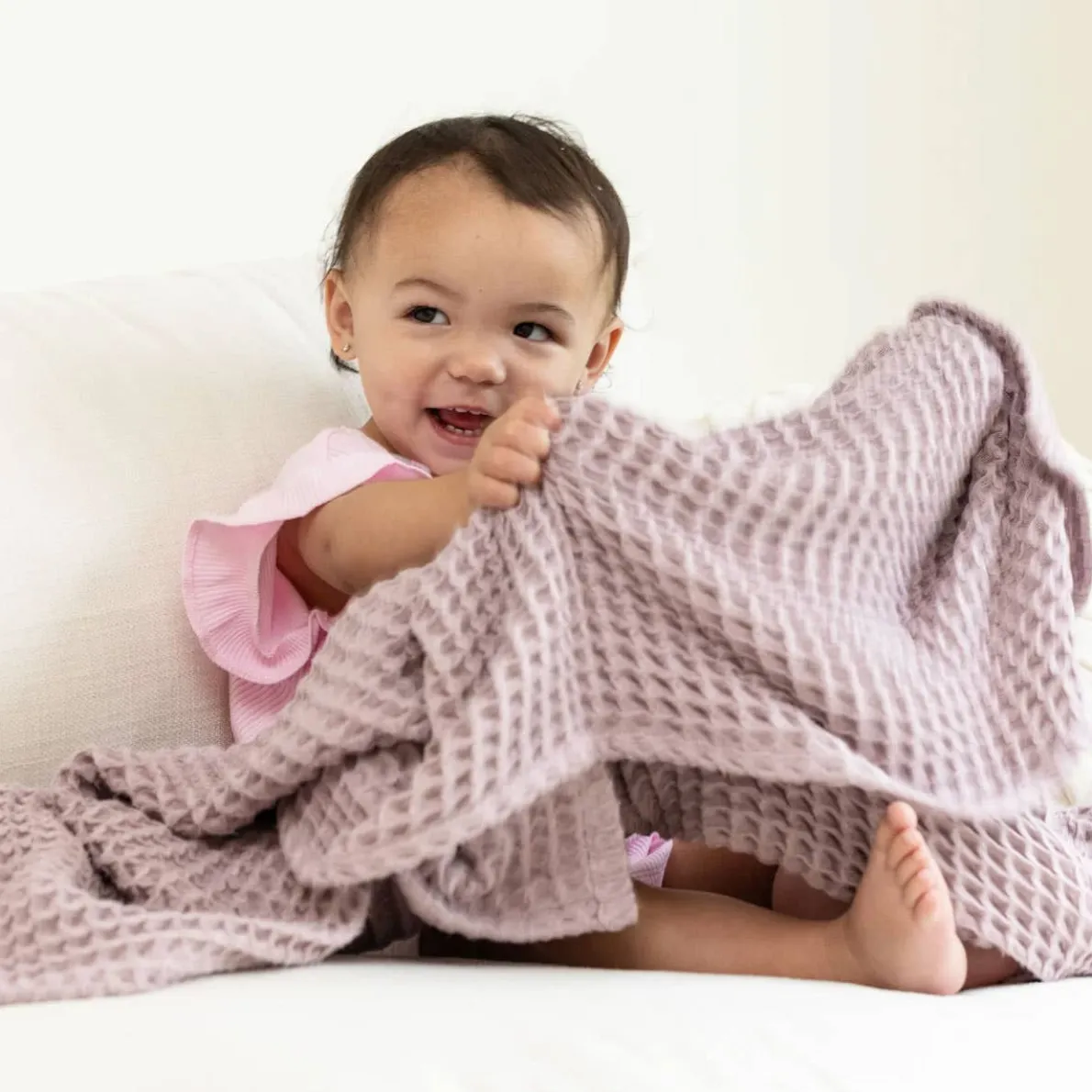 Good Little Citizens Waffle Baby Blanket