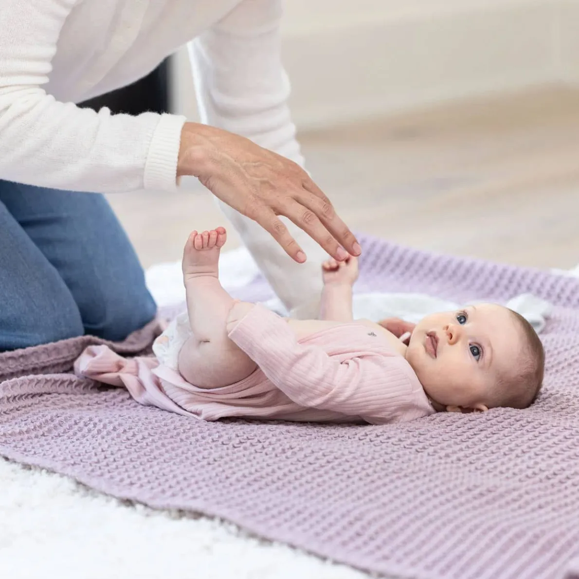 Good Little Citizens Waffle Baby Blanket