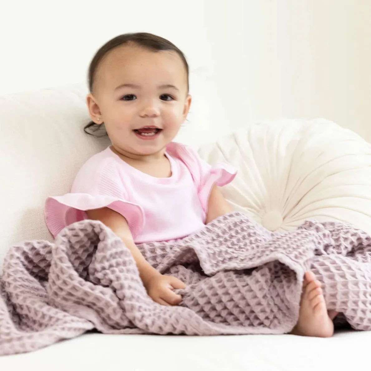 Good Little Citizens Waffle Baby Blanket