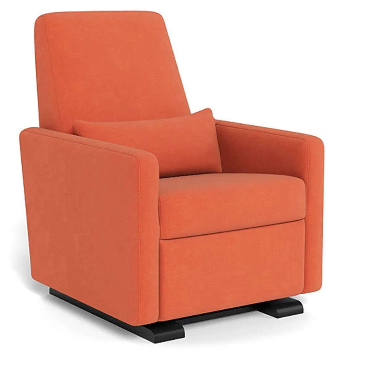 Grano Glider Recliner - European Fabric with Espresso Base