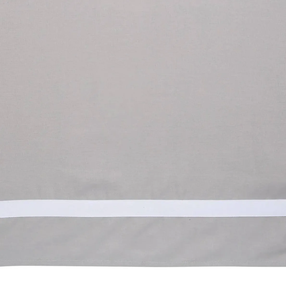 Grey Shirred Crib Skirt