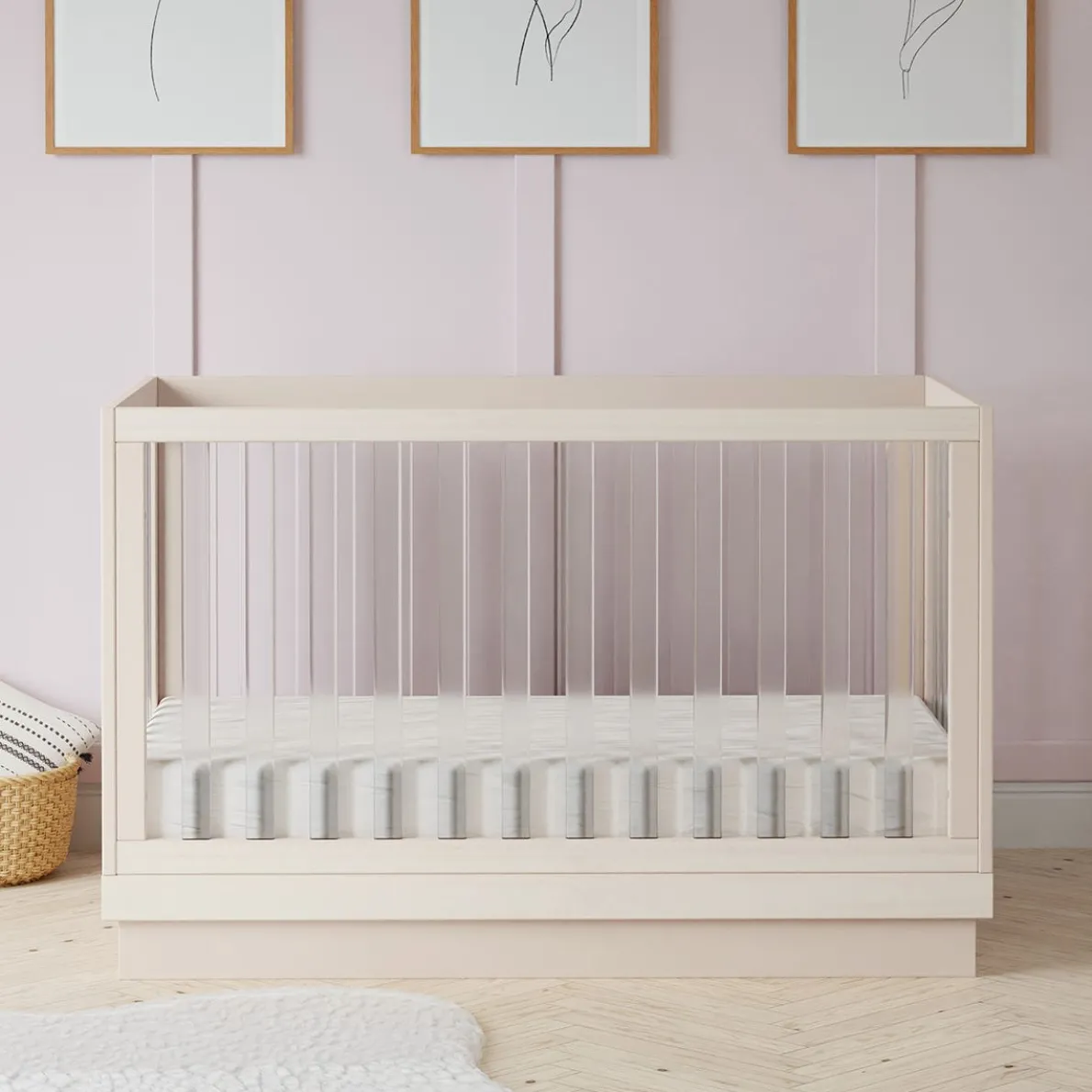 Harlow 3-in-1 Acrylic Crib