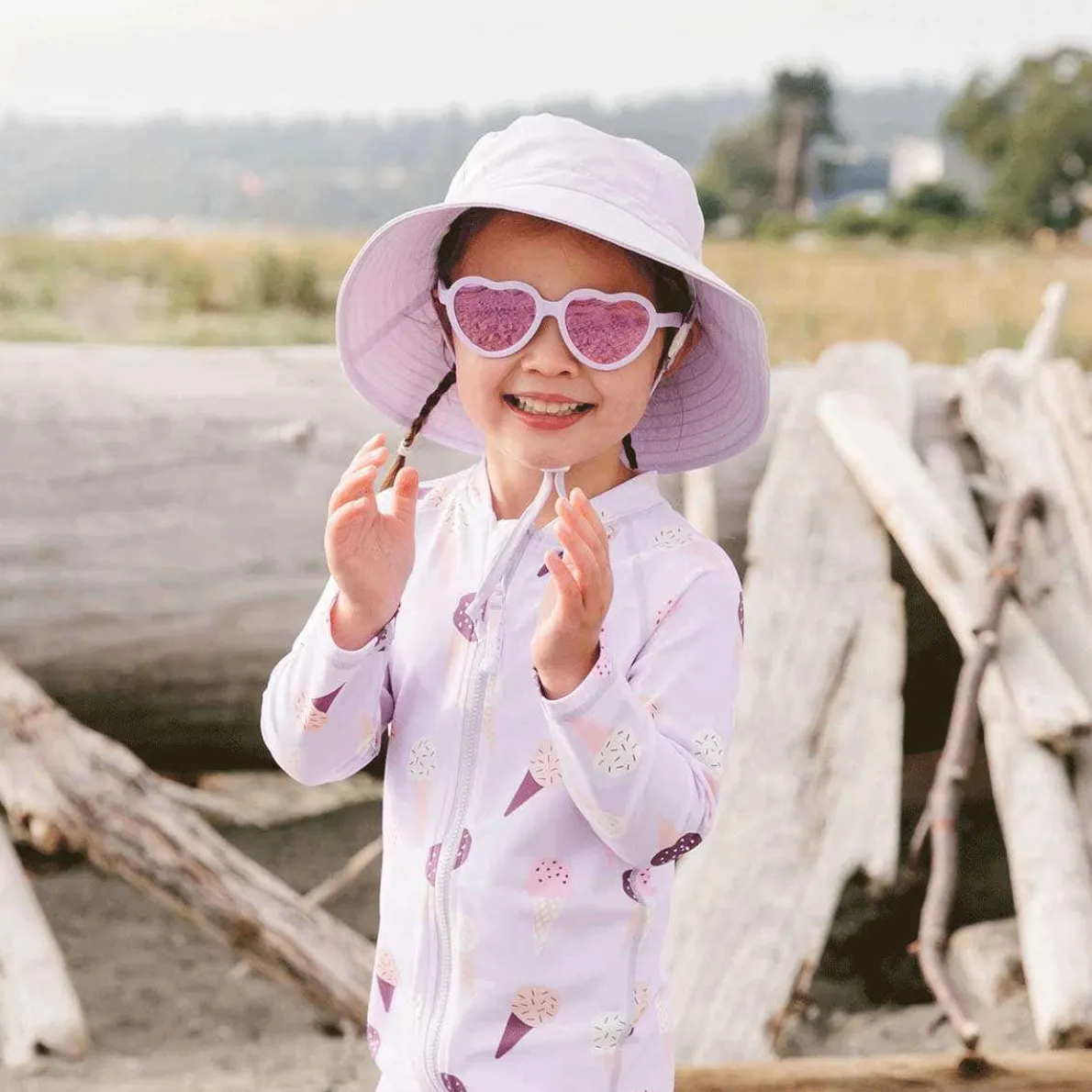 Heart Polarized Kids Sunglasses