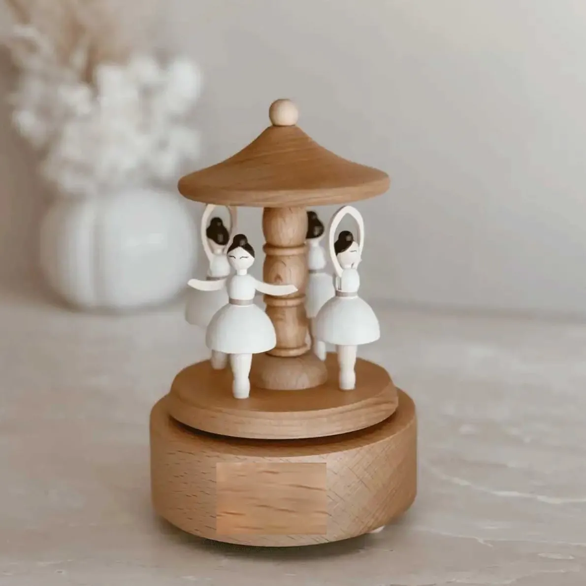 Heirloom Wooden Musical Carousel